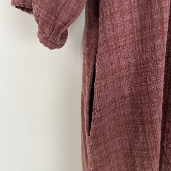 Anthropologie Layla Gauze Midi Maxi Dress Boho Coastal Oversized Peasant Tunic - Picture 9 of 14